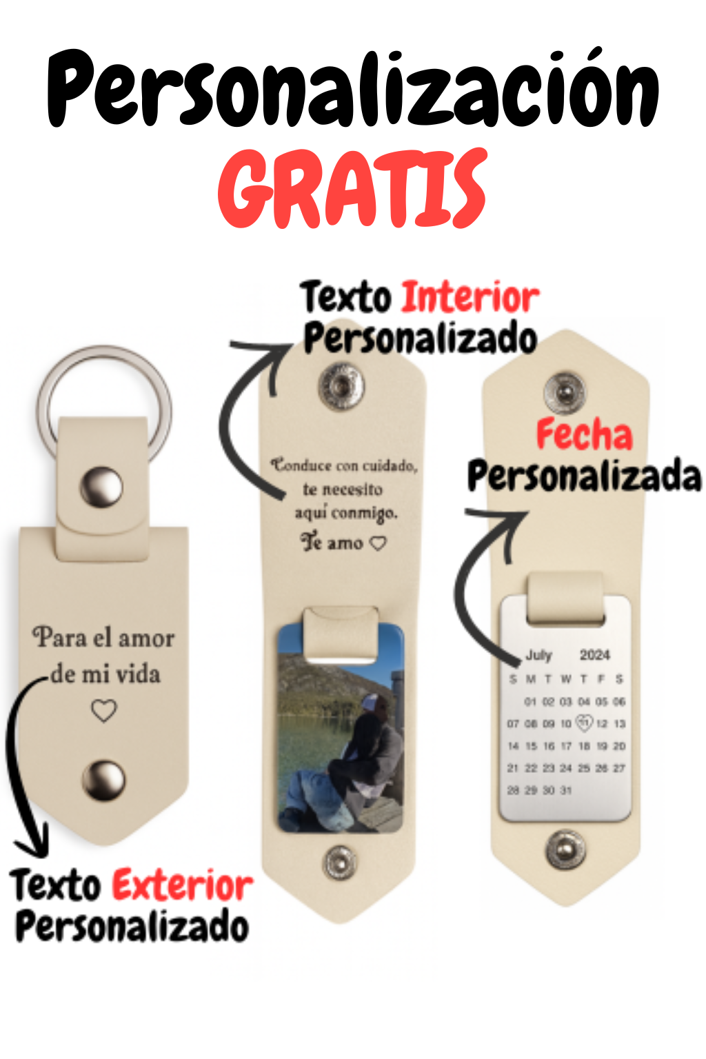 Llavero de Cuero Personalizado